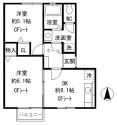 クレストひばりが丘IIの物件間取画像